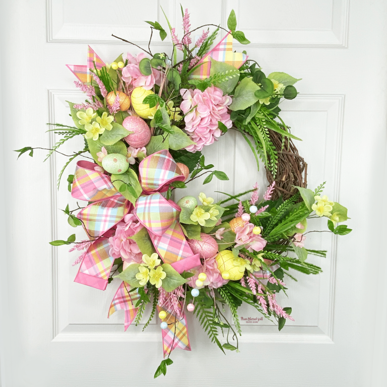 How to make a spring/Easter Grapevine Wreath